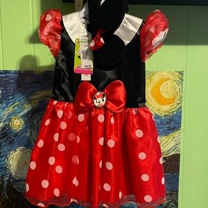 Red Minnie Mouse costume. New with tag